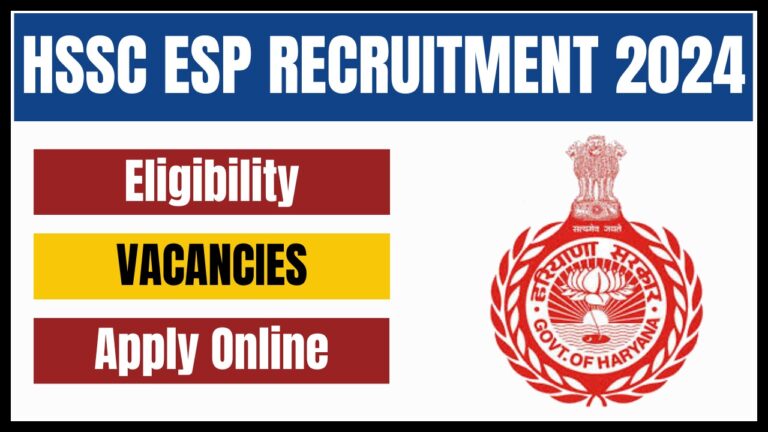 HSSC ESP Recruitment 2024